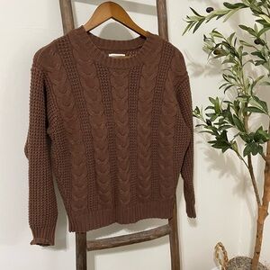 American Eagle Outfitters Chocolate Brown Sweater